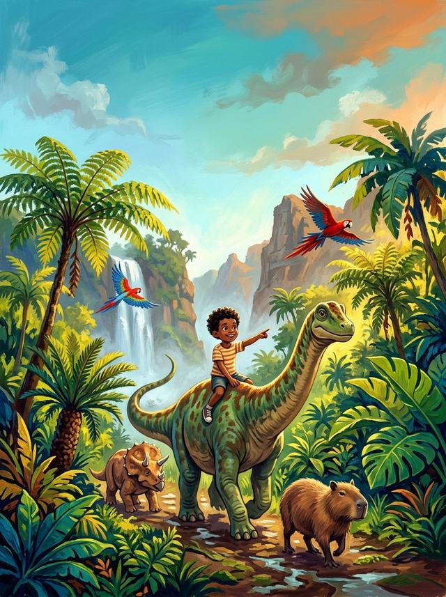 Capa ilustrada de Bichos e Dinossauros