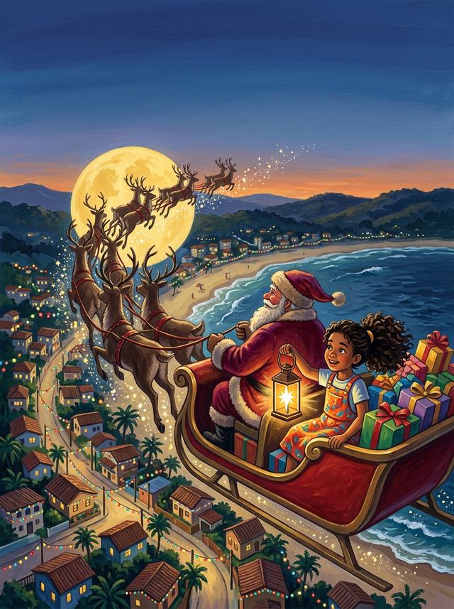 Capa ilustrada de Natal